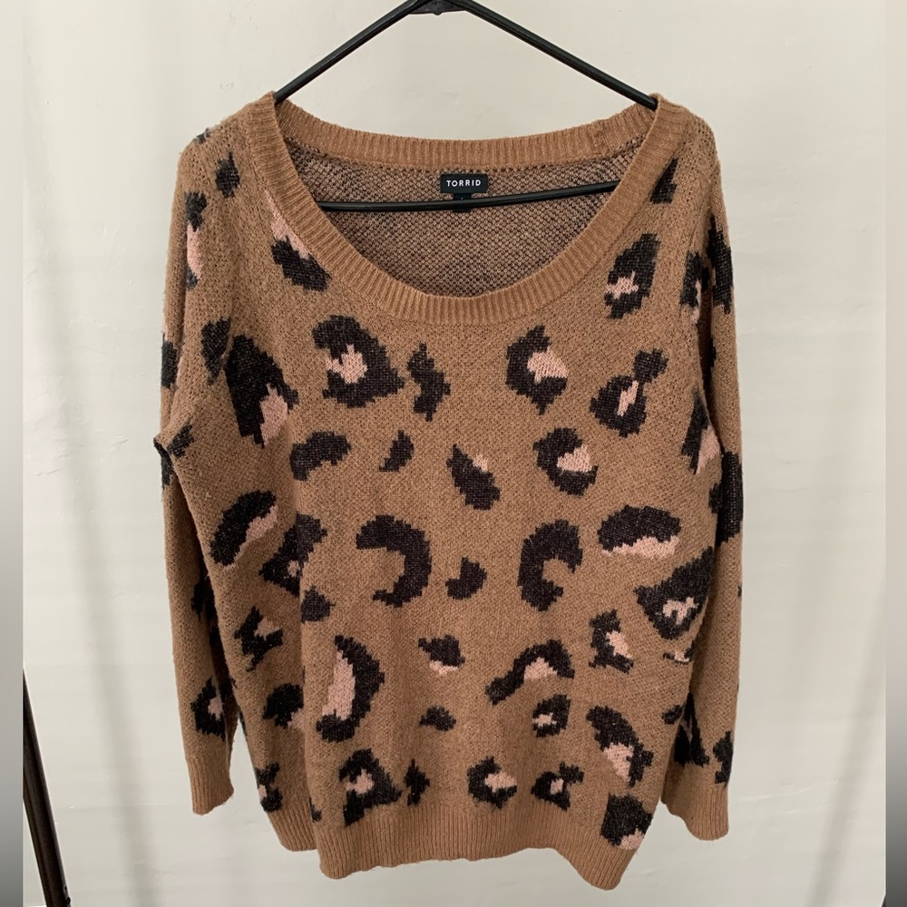 Torrid Leopard Plus Size Sweater